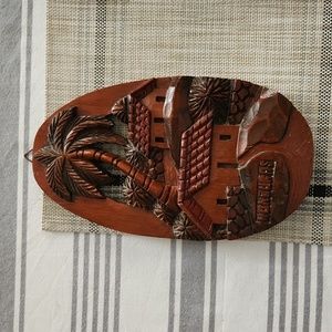 Hand Crafted and Stained Wooden Plaque